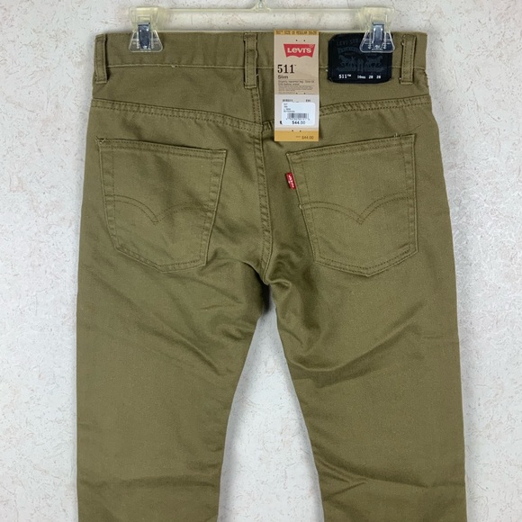 Levi’s boys olive green slim fit jeans fall - Picture 7 of 8